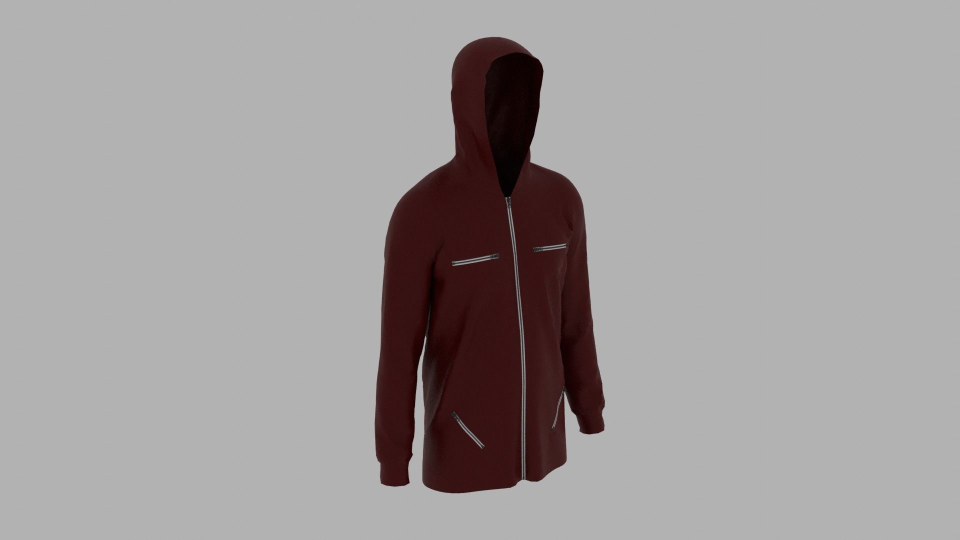 Hoodie mannequin with Low-poly 3D model_4