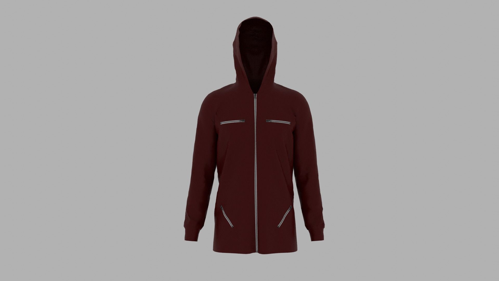 Hoodie mannequin with Low-poly 3D model_1