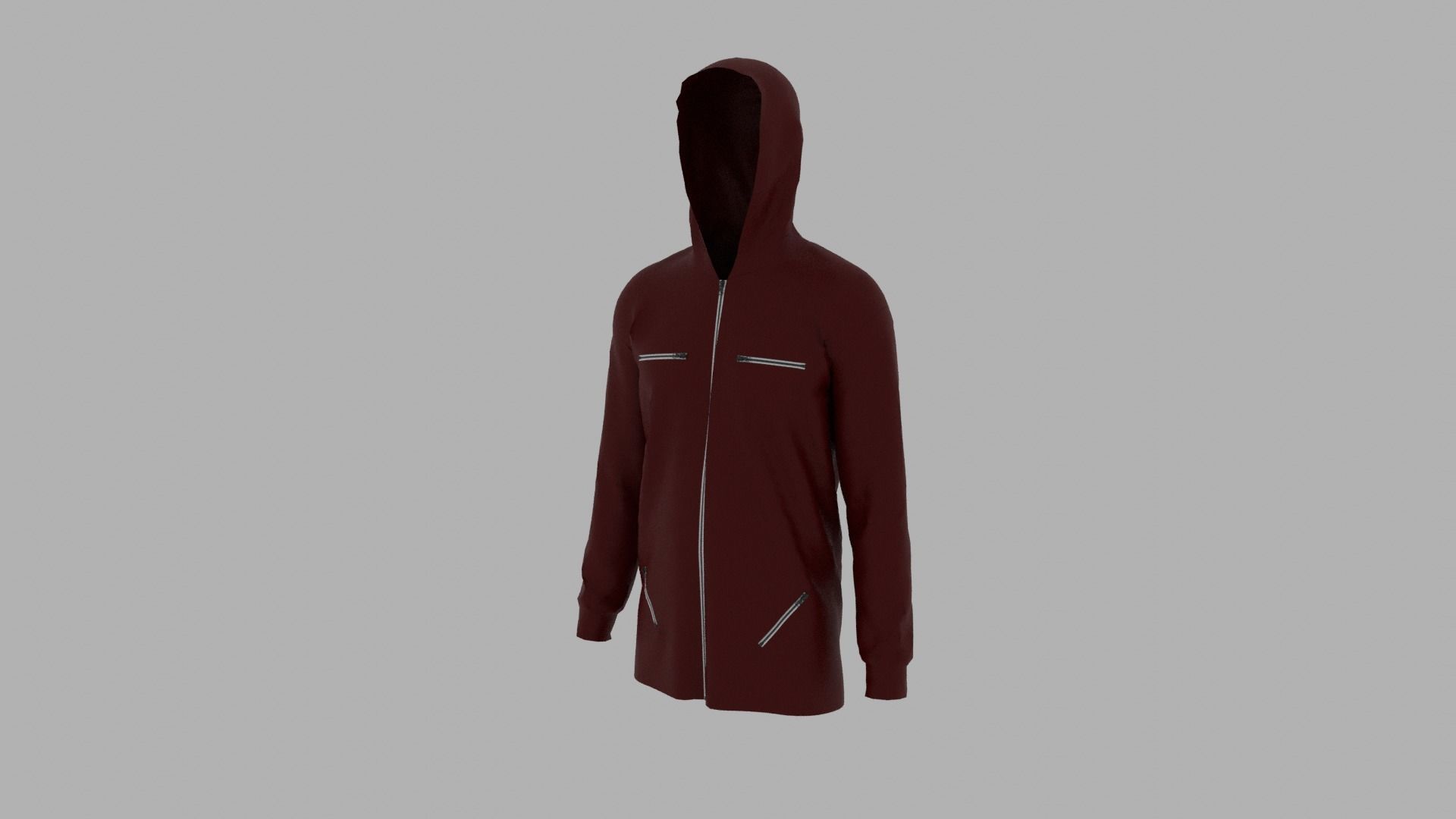 Hoodie mannequin with Low-poly 3D model_2
