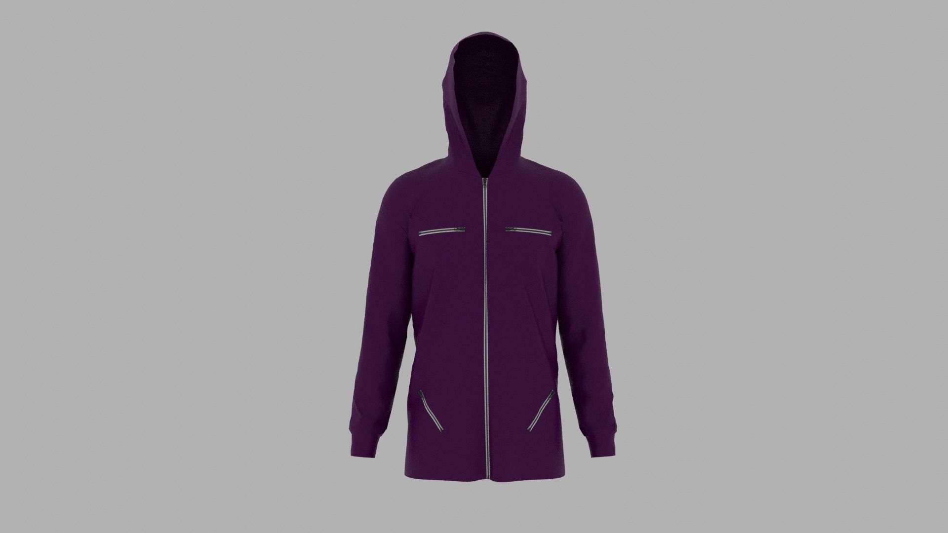 Hoodie mannequin wearing Low-poly 3D model_1