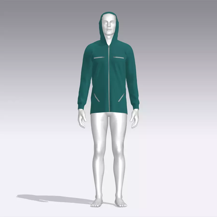Hoodie mannequin with Low-poly 3D model_0
