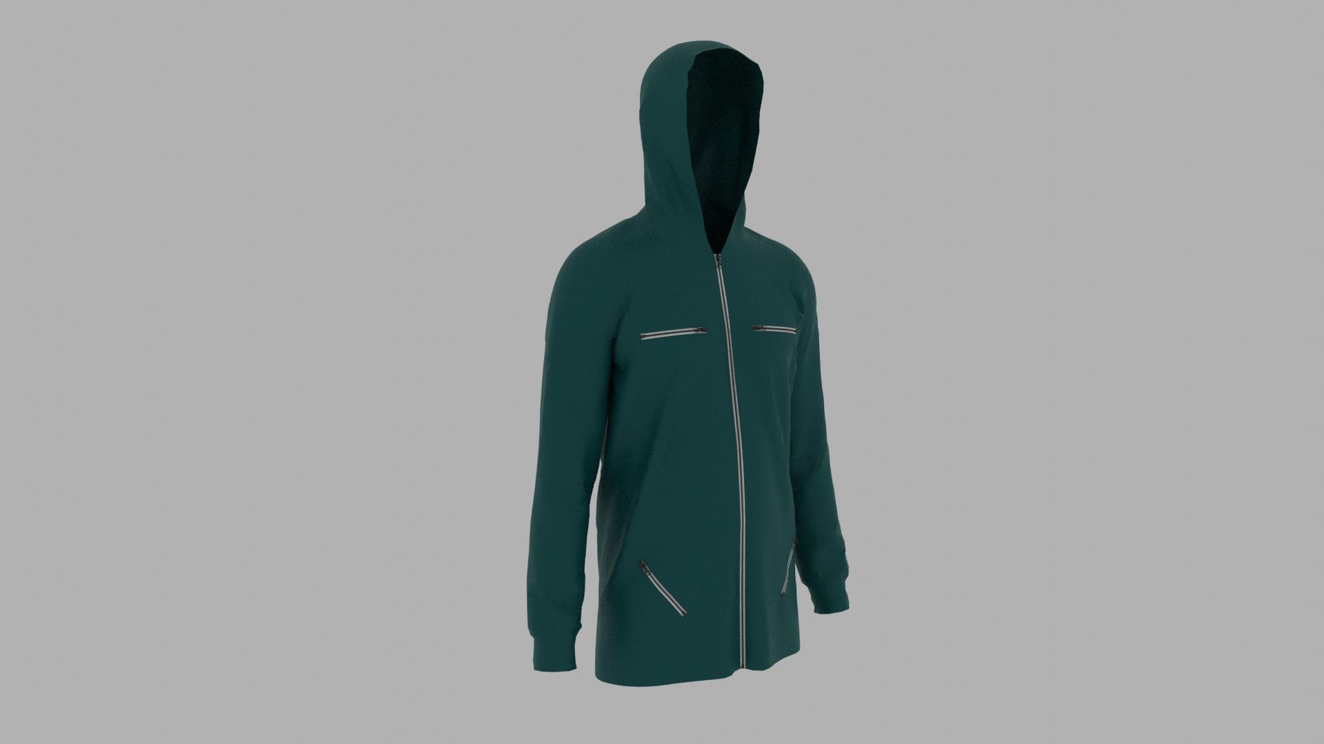 Hoodie mannequin with Low-poly 3D model_3
