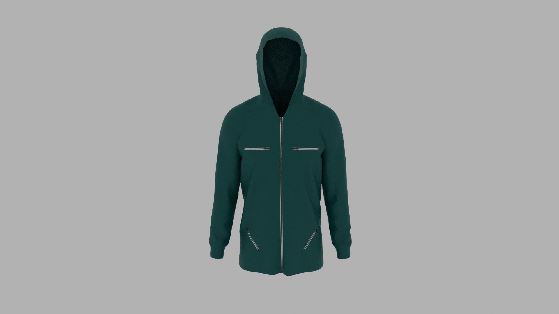 Hoodie mannequin with Low-poly 3D model_5