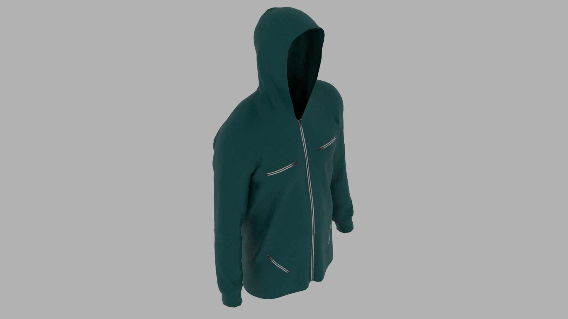 Hoodie mannequin with Low-poly 3D model_7