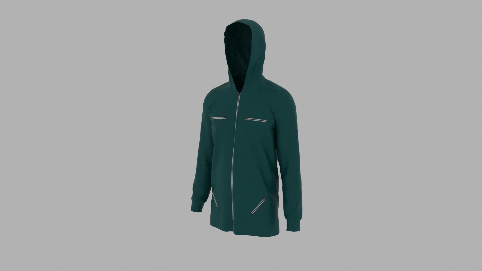 Hoodie mannequin with Low-poly 3D model_2