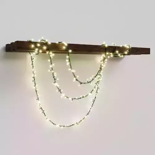 Christmas Lights Low-poly 3D model