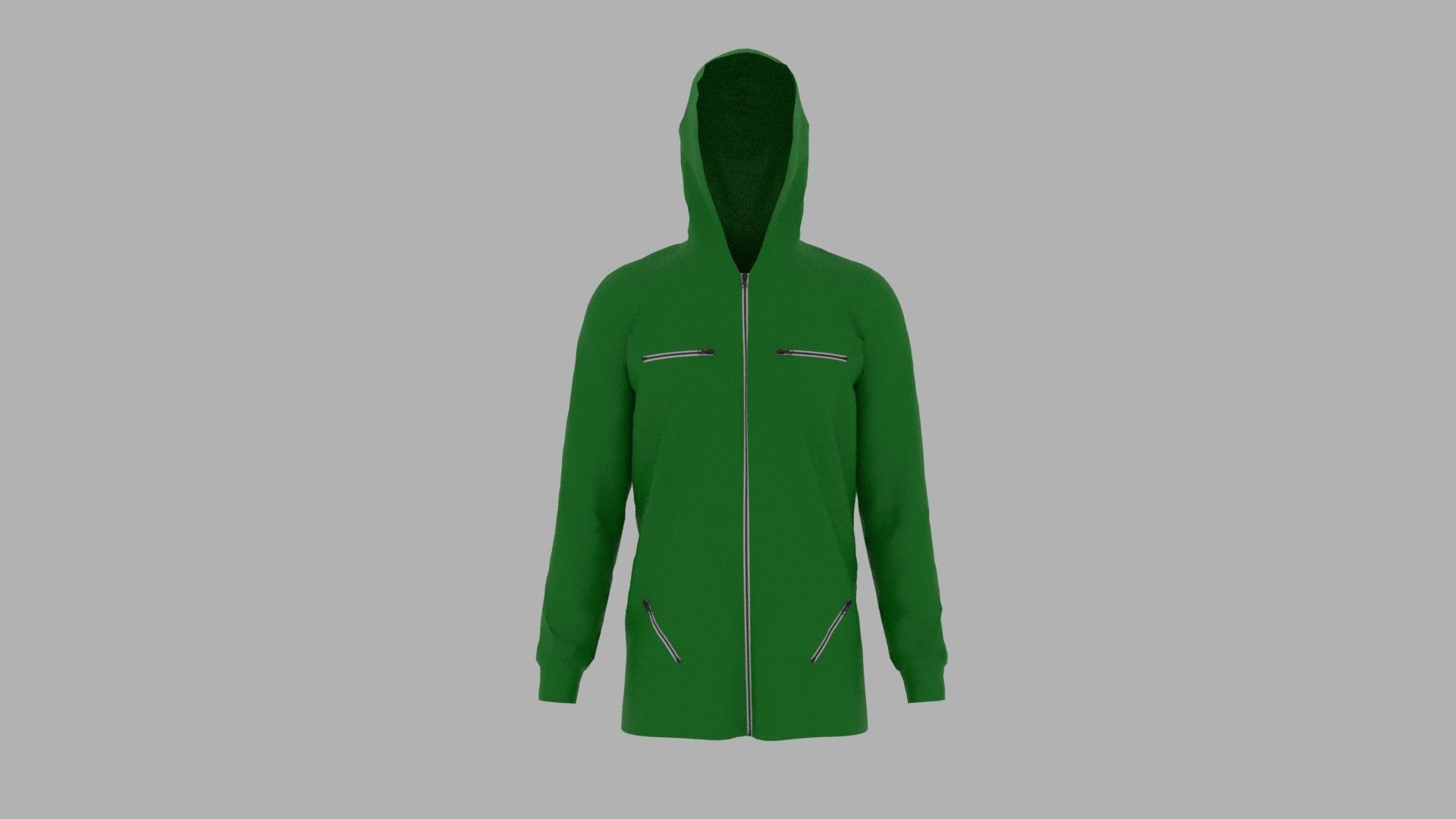 Hoodie mannequin wearing Low-poly 3D model_1