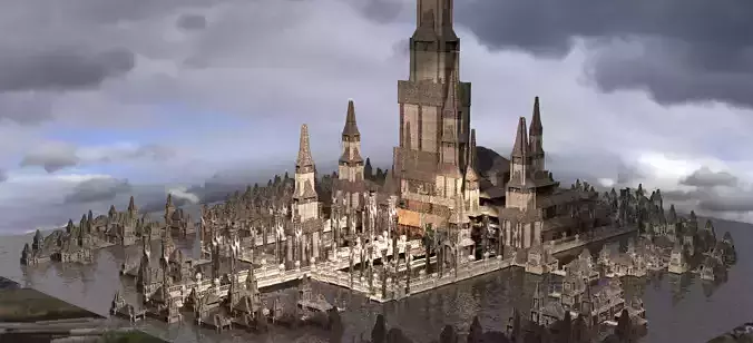 Lizard King Drake Fort City Tower Kitbash 2 versions