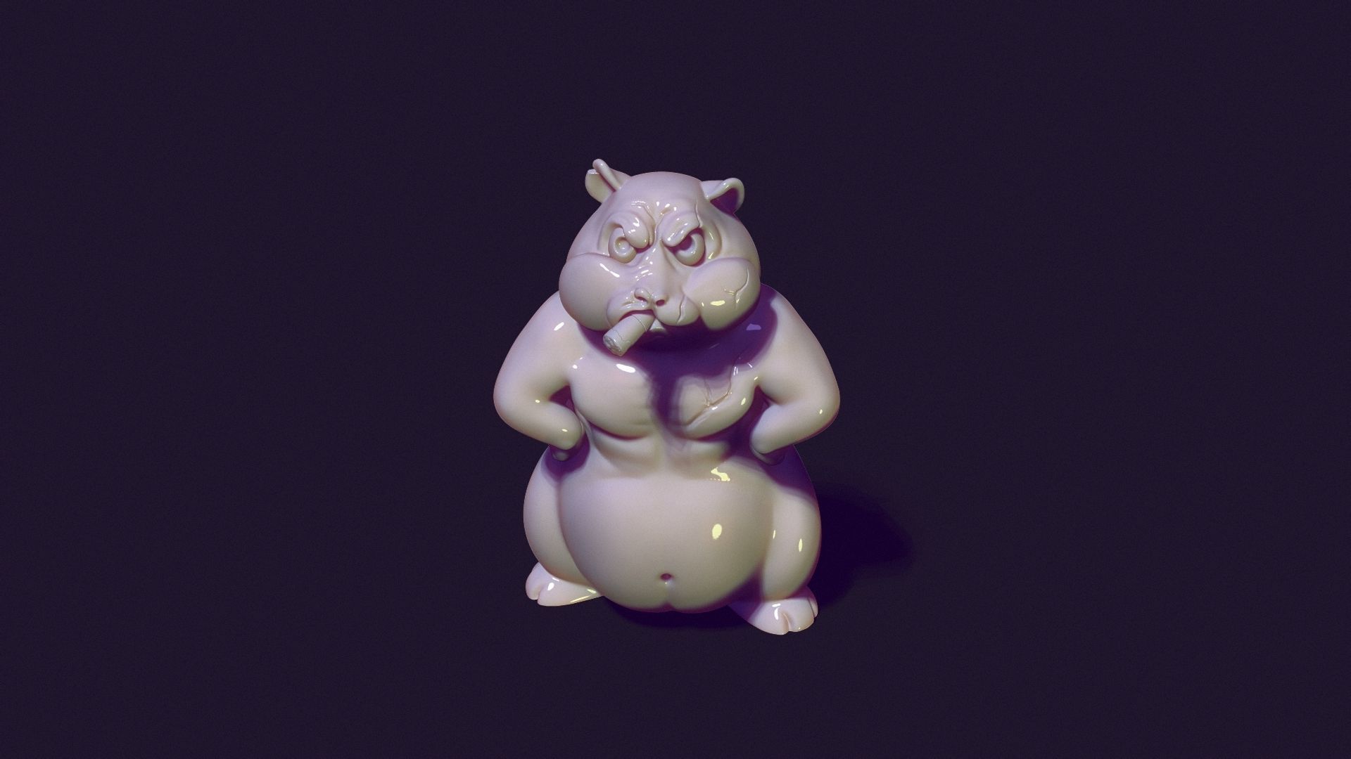 ANGRY HAMSTER 3D print model_8