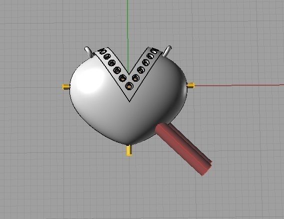 YD262 robot with light 3D print model_2
