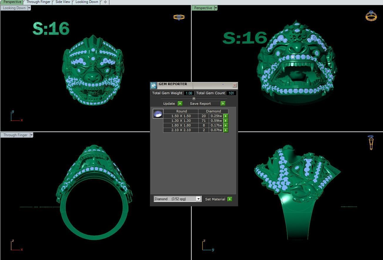 Ring 01 Hak Numan 3D print model_5