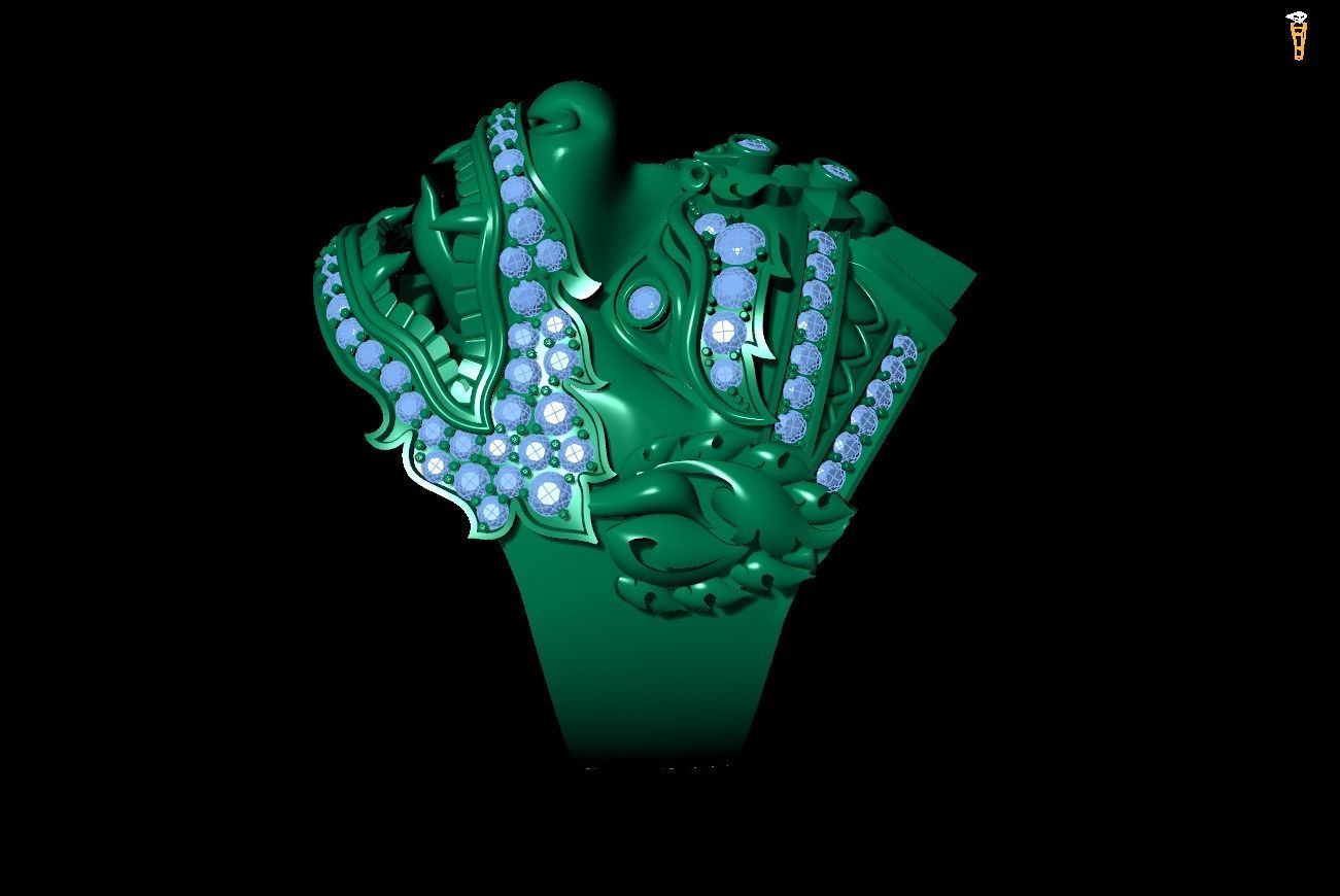 Ring 01 Hak Numan 3D print model_4