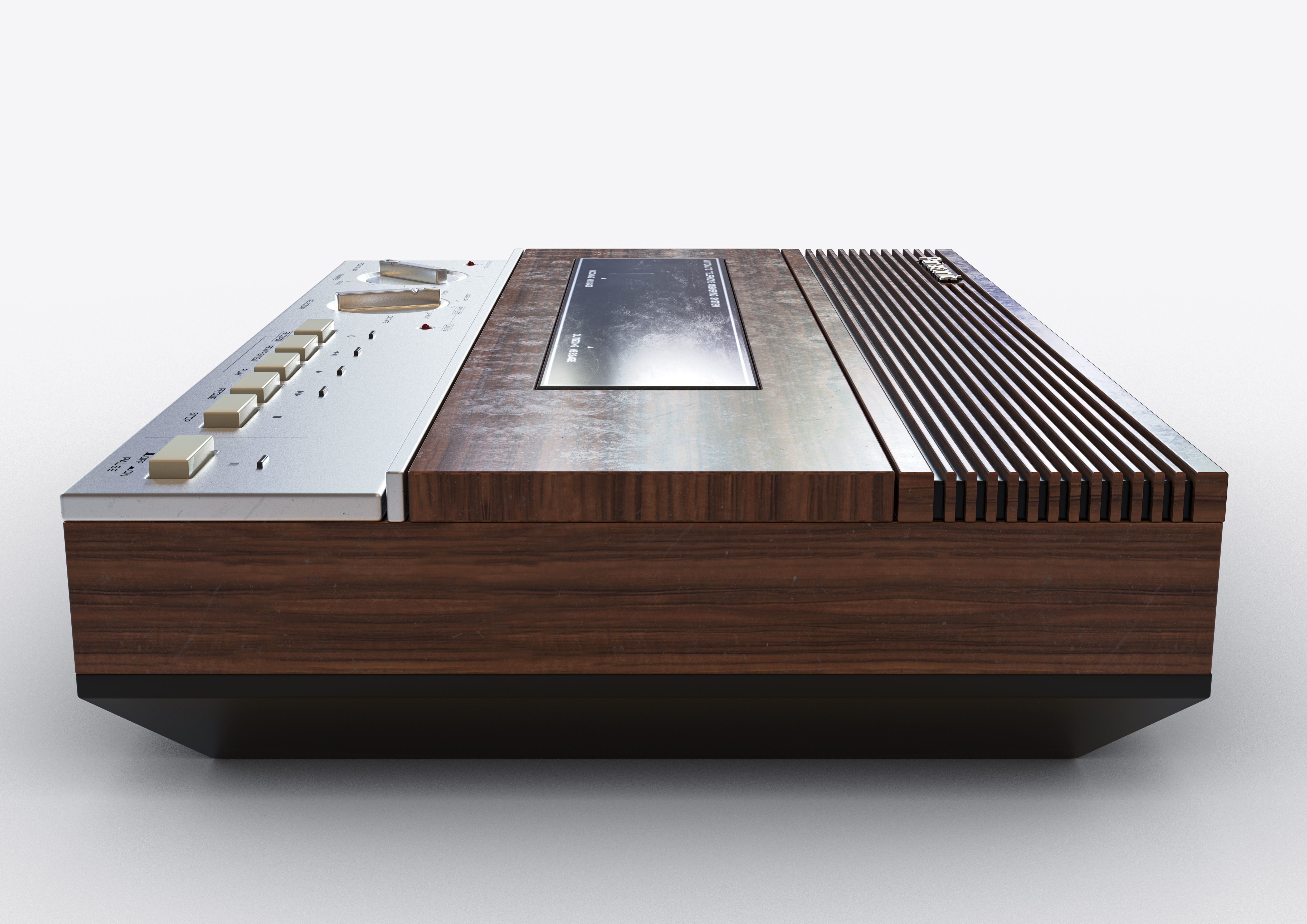 vintage panasonic answering machine 3D model_5