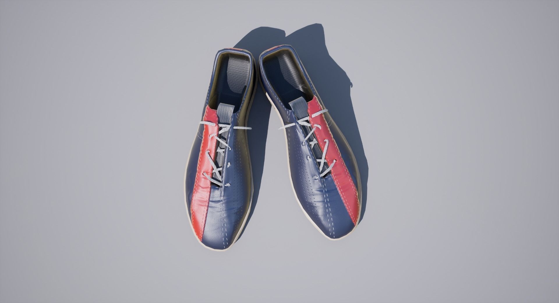 Bowling Shoes pair Low-poly 3D model_5