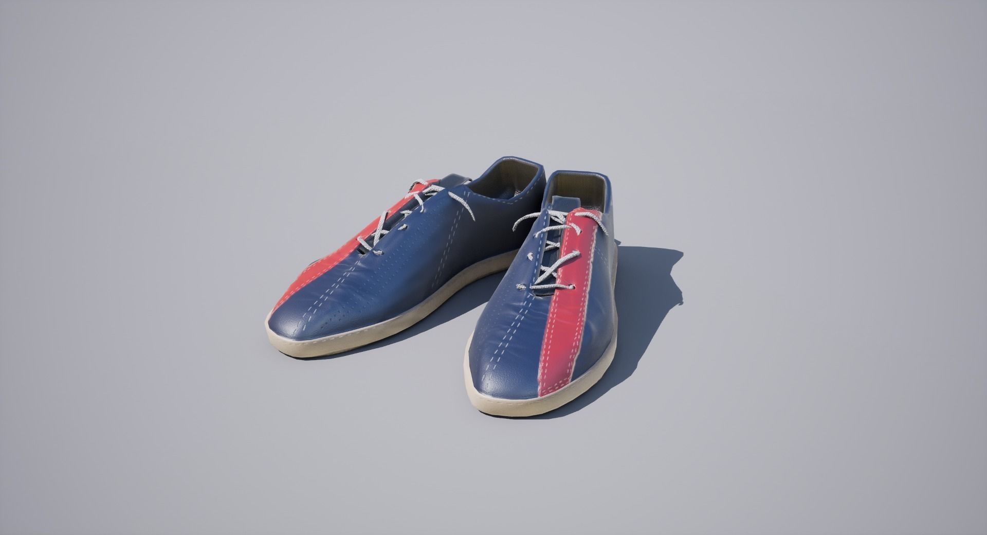 Bowling Shoes pair Low-poly 3D model_2