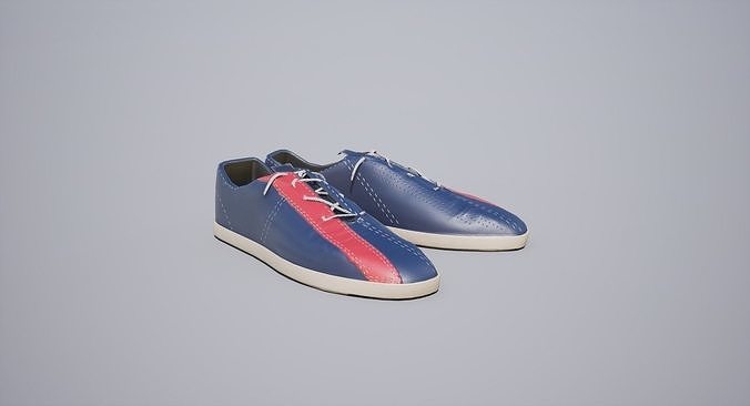 Bowling Shoes pair  Low-poly 3D model