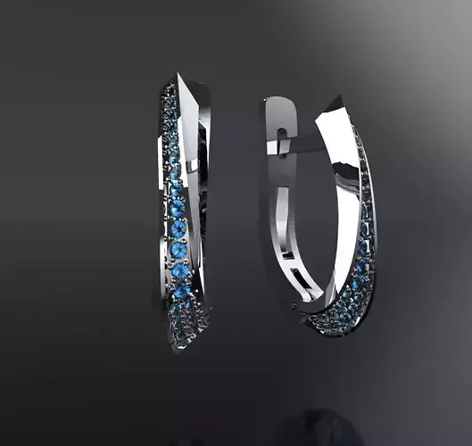 earrings graceful ribbon