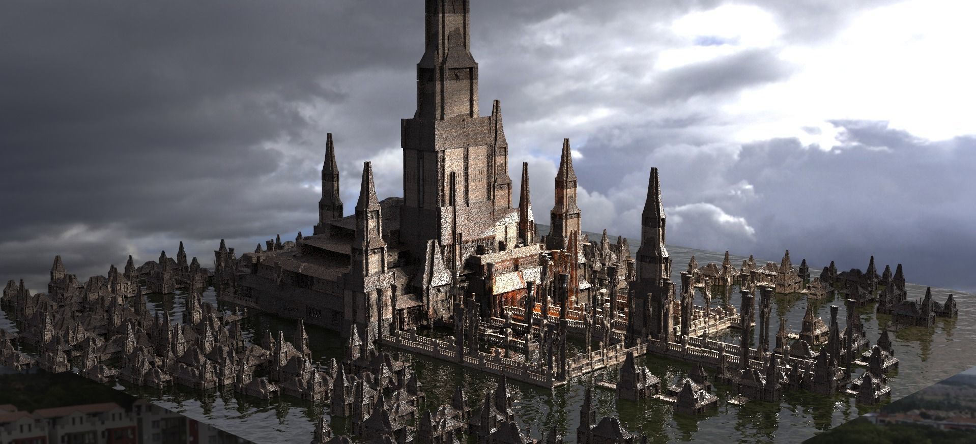 Lizard King Full city Kit bash 1 3D model_1