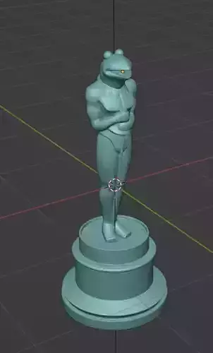 Kermit Oscar Trophy 3D print model