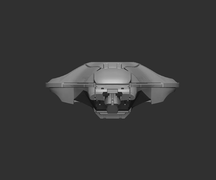 Scifi robot drones spaceship - 3dprint for six inch scale 3D print model_7