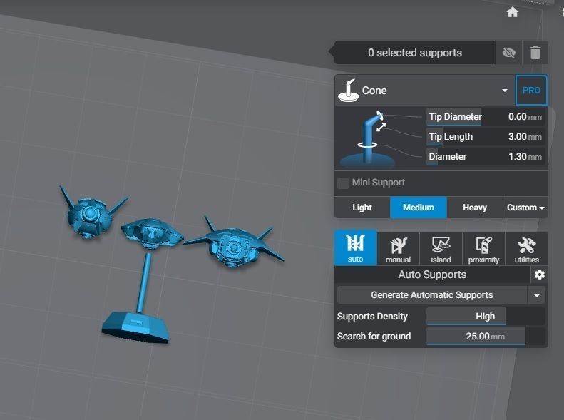 Scifi robot drones spaceship - 3dprint for six inch scale 3D print model_11