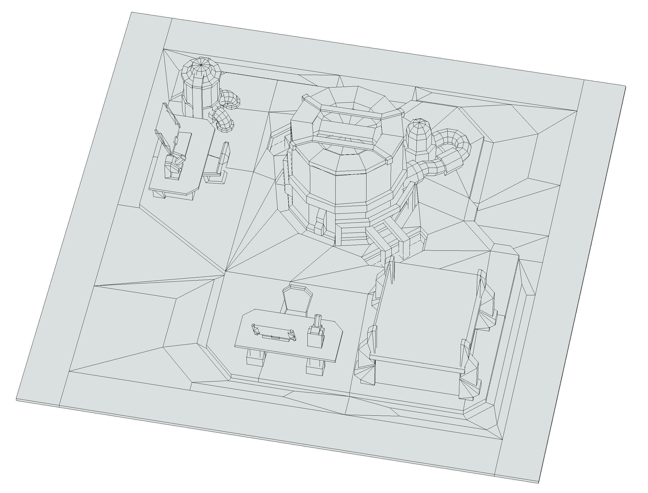 isometrical Underground Chemical Lab Room 1 Low-poly 3D model_24