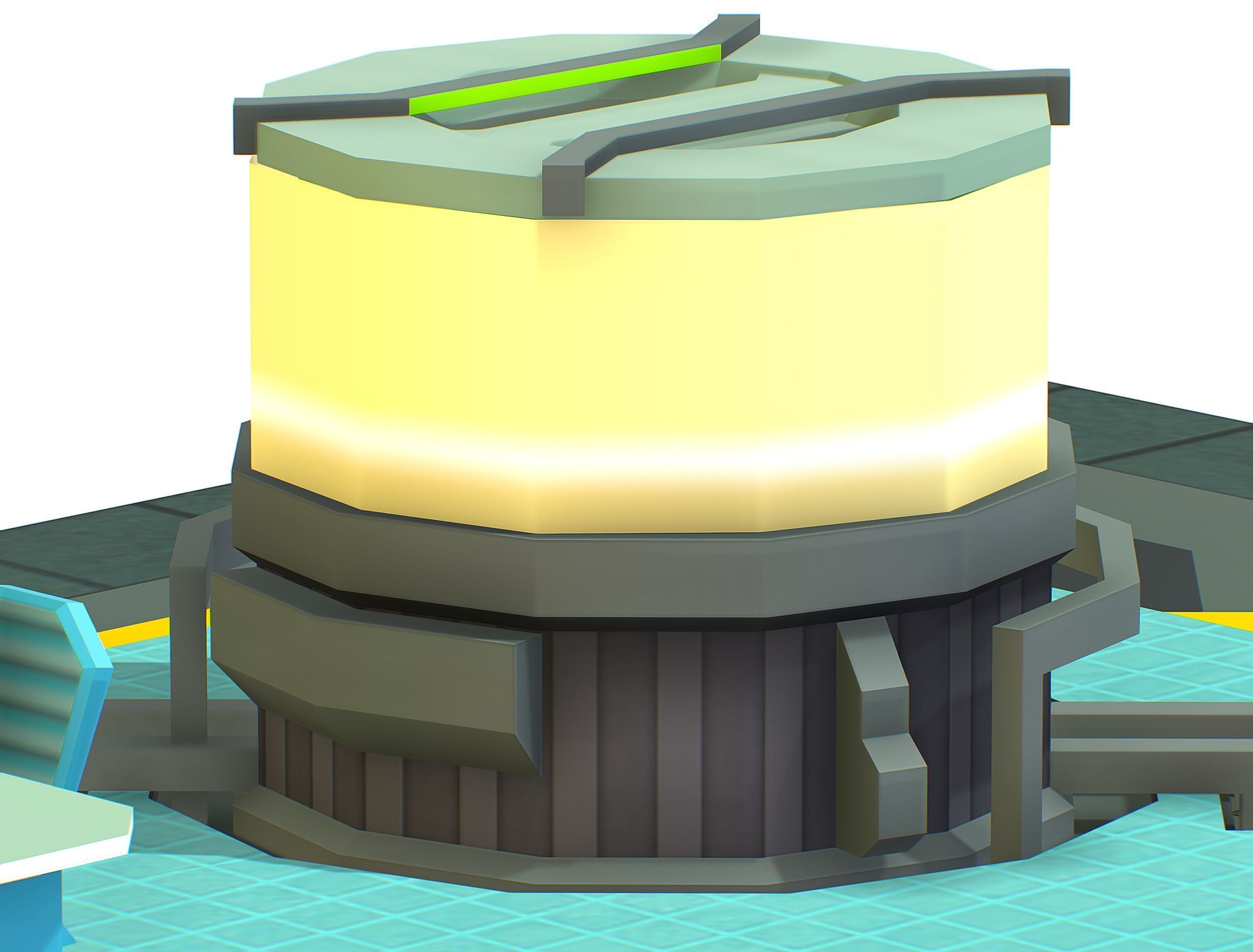 isometrical Underground Chemical Lab Room 1 Low-poly 3D model_16