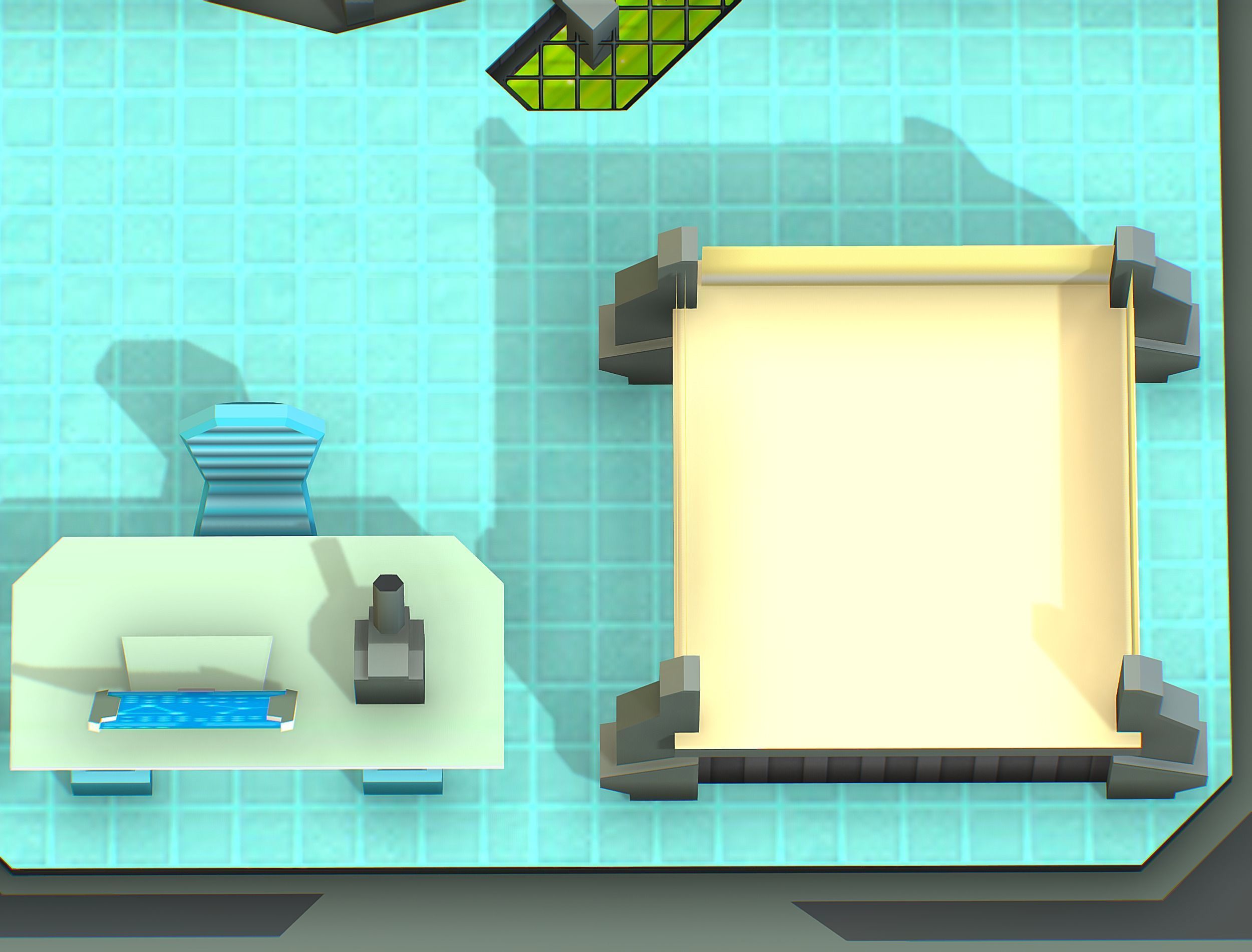 isometrical Underground Chemical Lab Room 1 Low-poly 3D model_20