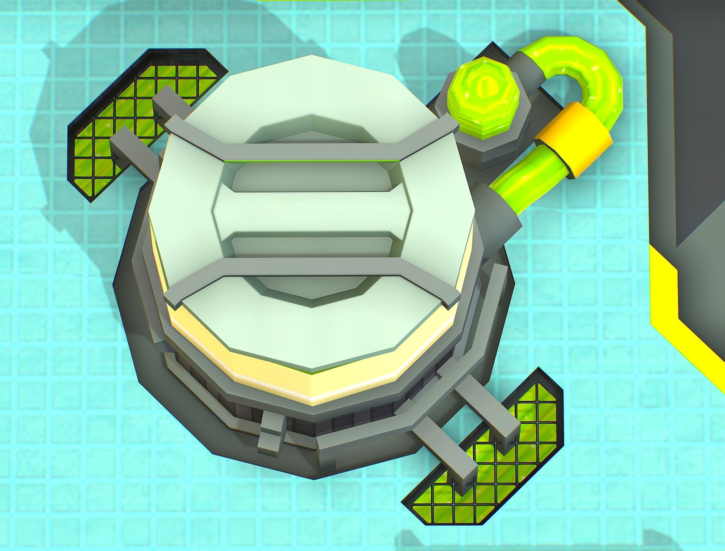 isometrical Underground Chemical Lab Room 1 Low-poly 3D model_19