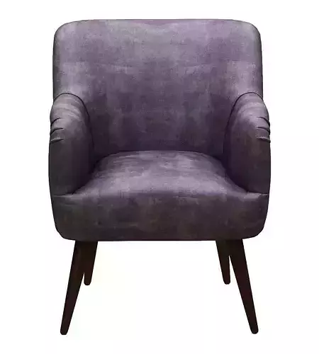 Dining chair leather and metal foil