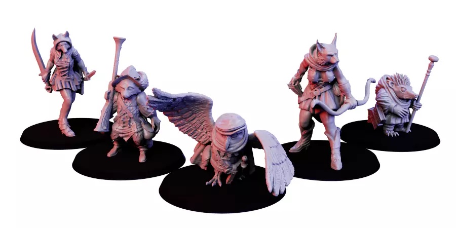 Anmal Party 3D print model_0