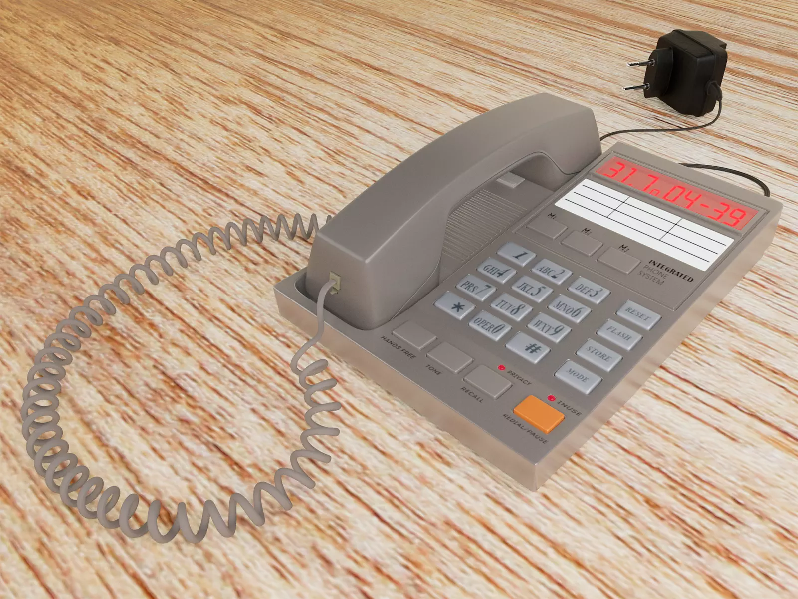 Phone with identifier Free 3D model