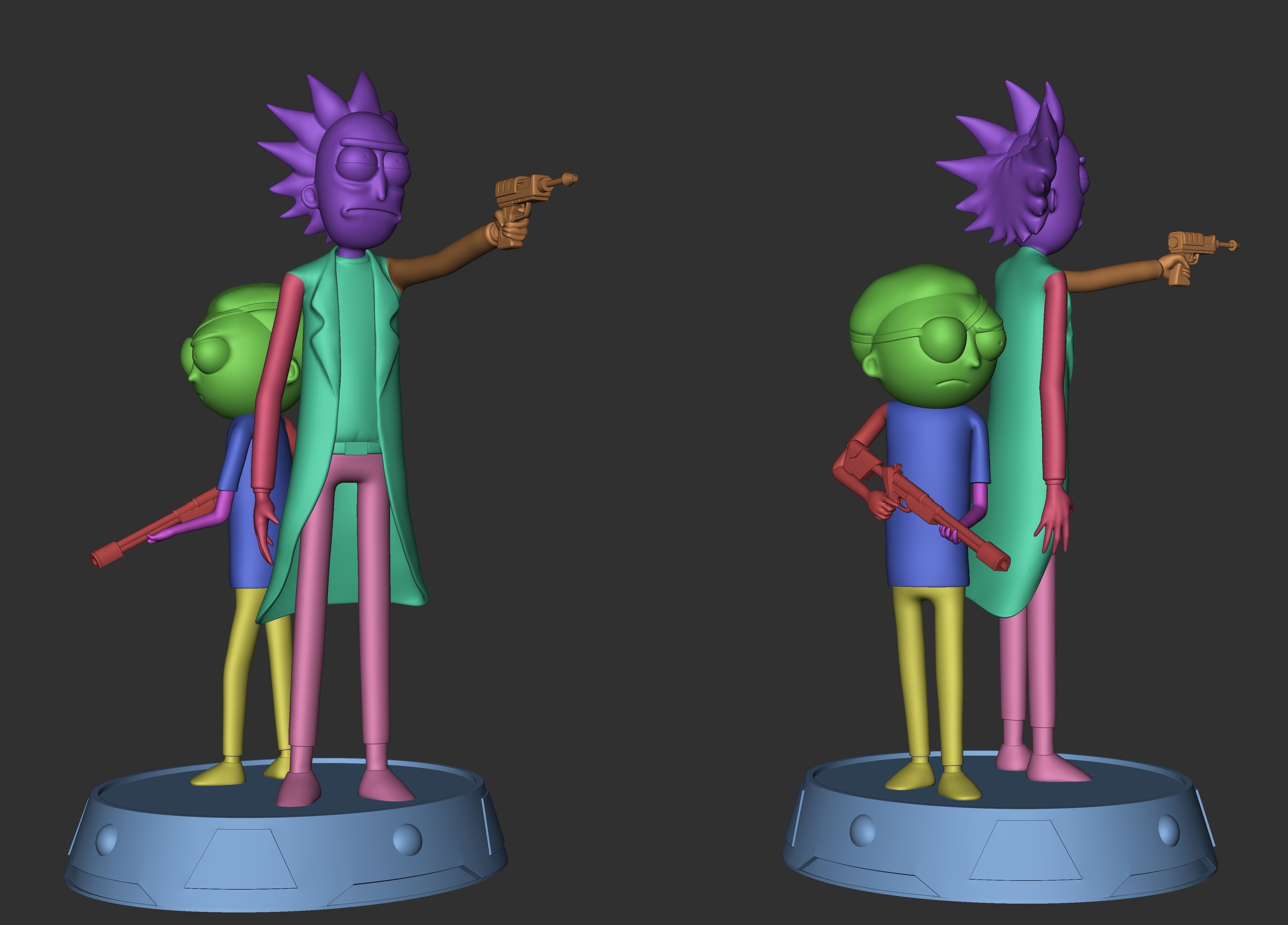 Rick and Morty 3D print model_2