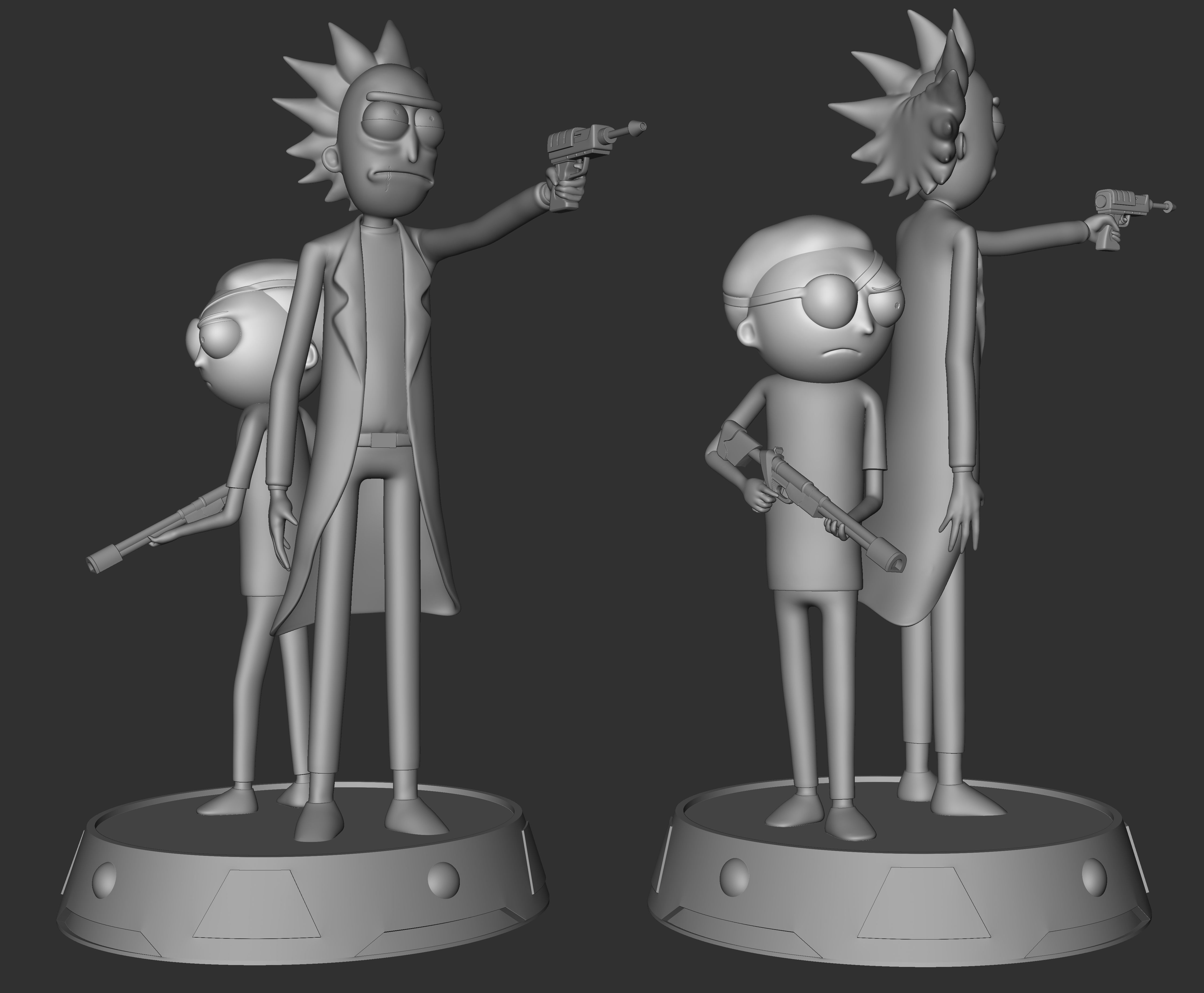 Rick and Morty 3D print model_1