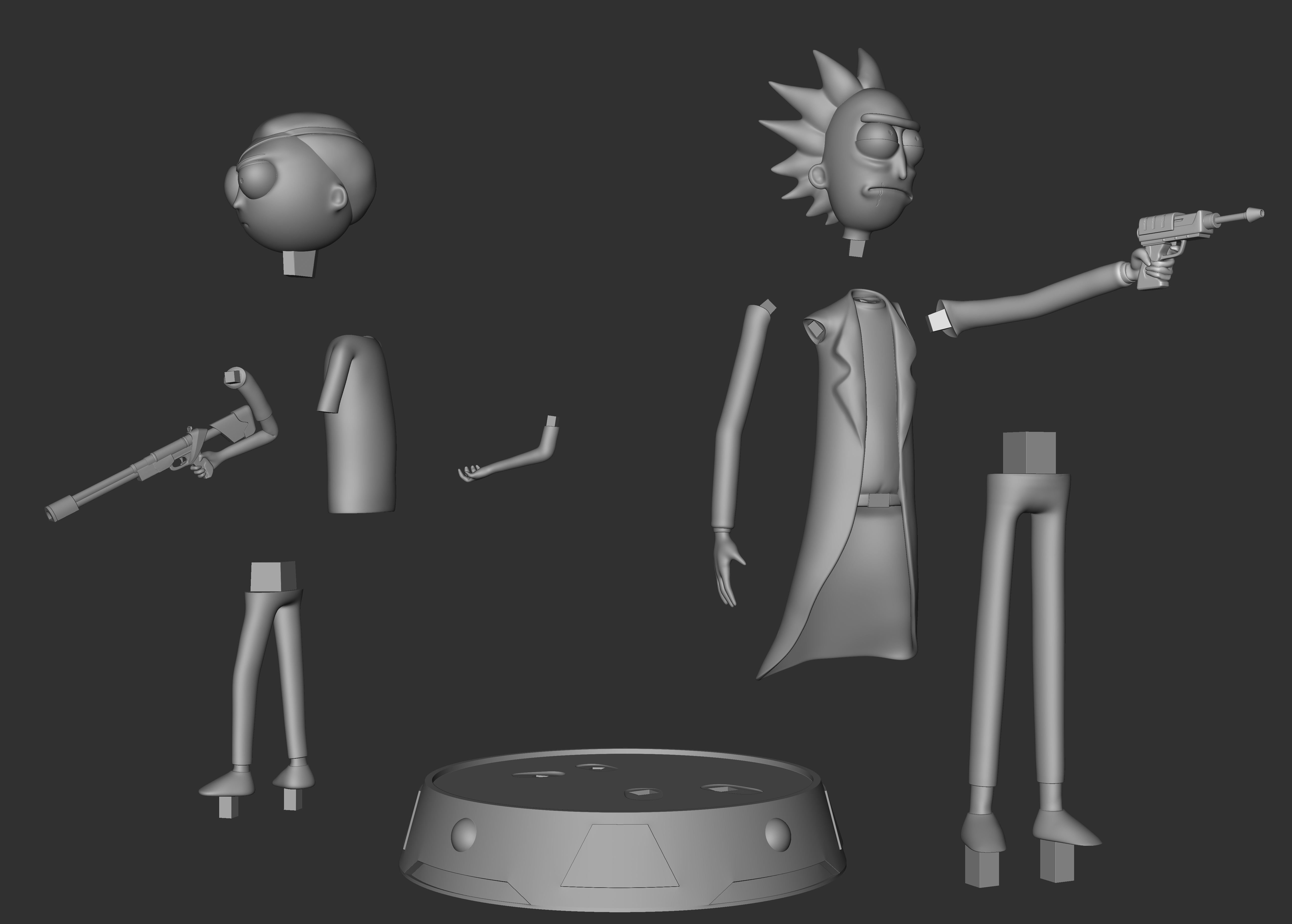 Rick and Morty 3D print model_4