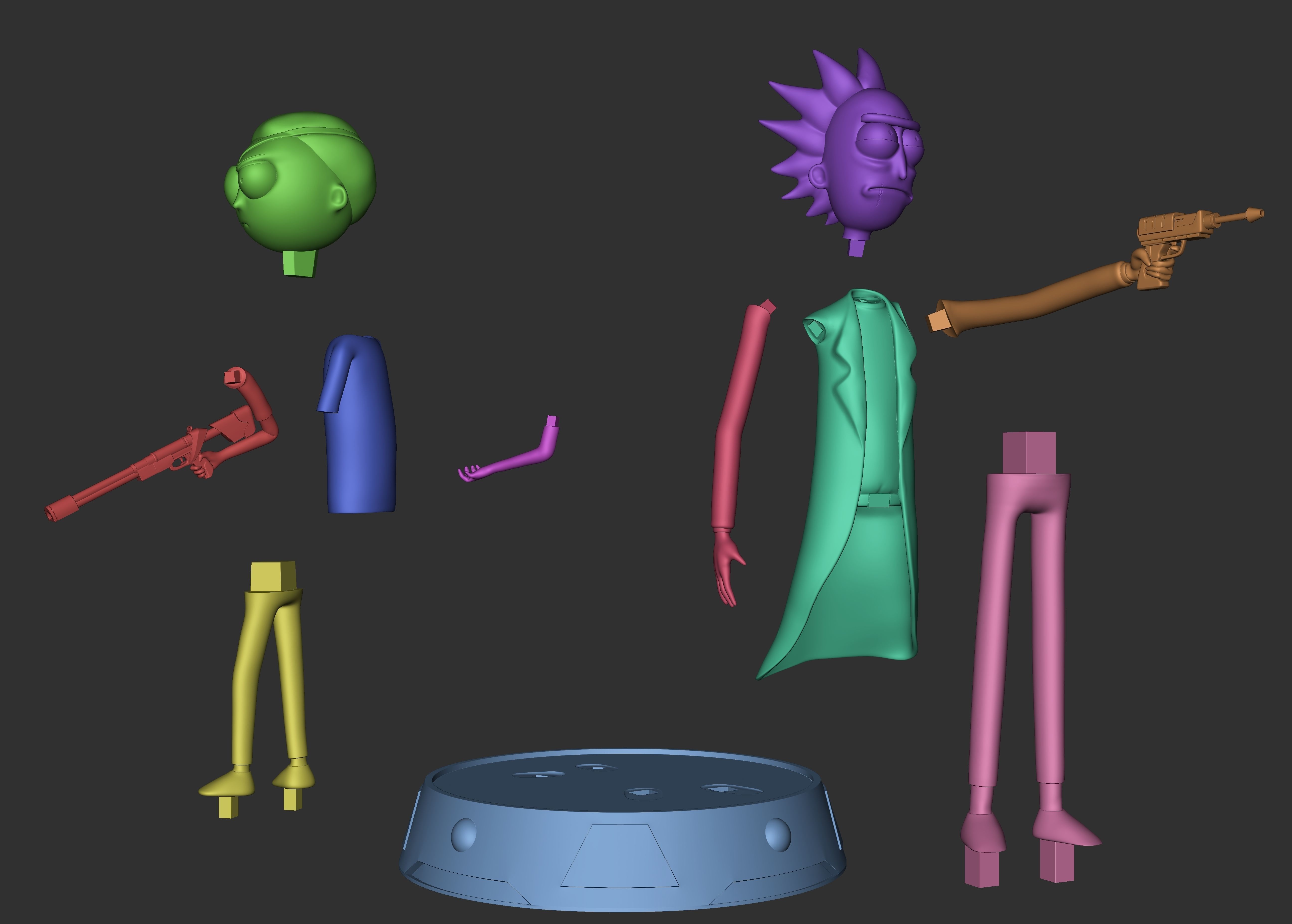 Rick and Morty 3D print model_3