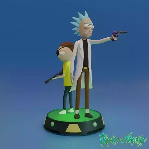 Rick and Morty 3D print model