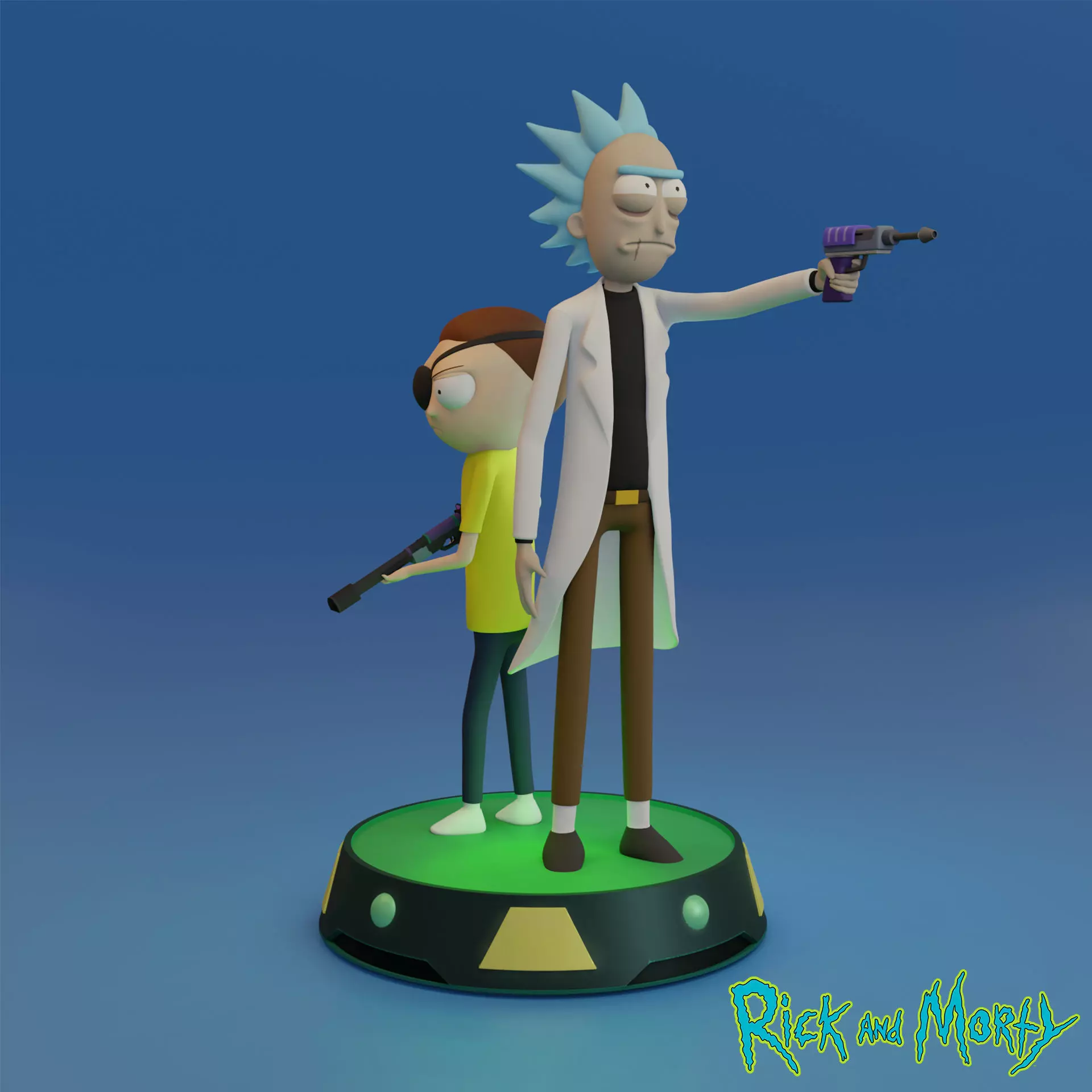 Rick and Morty 3D print model_0