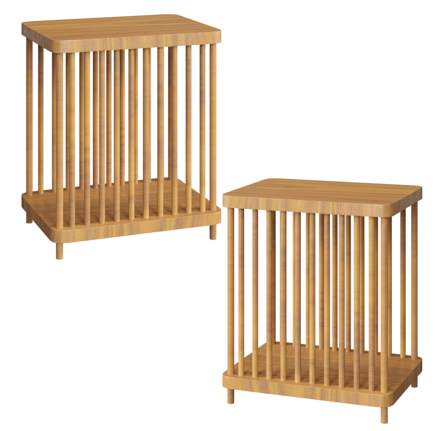 Hyubsch Interior Side table with struts 3D model_2