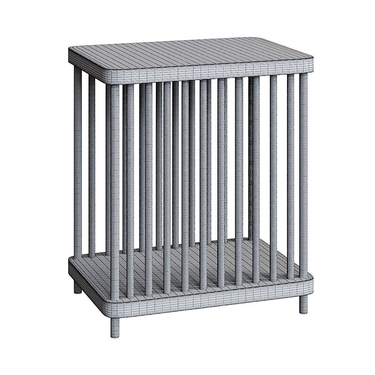 Hyubsch Interior Side table with struts 3D model_4