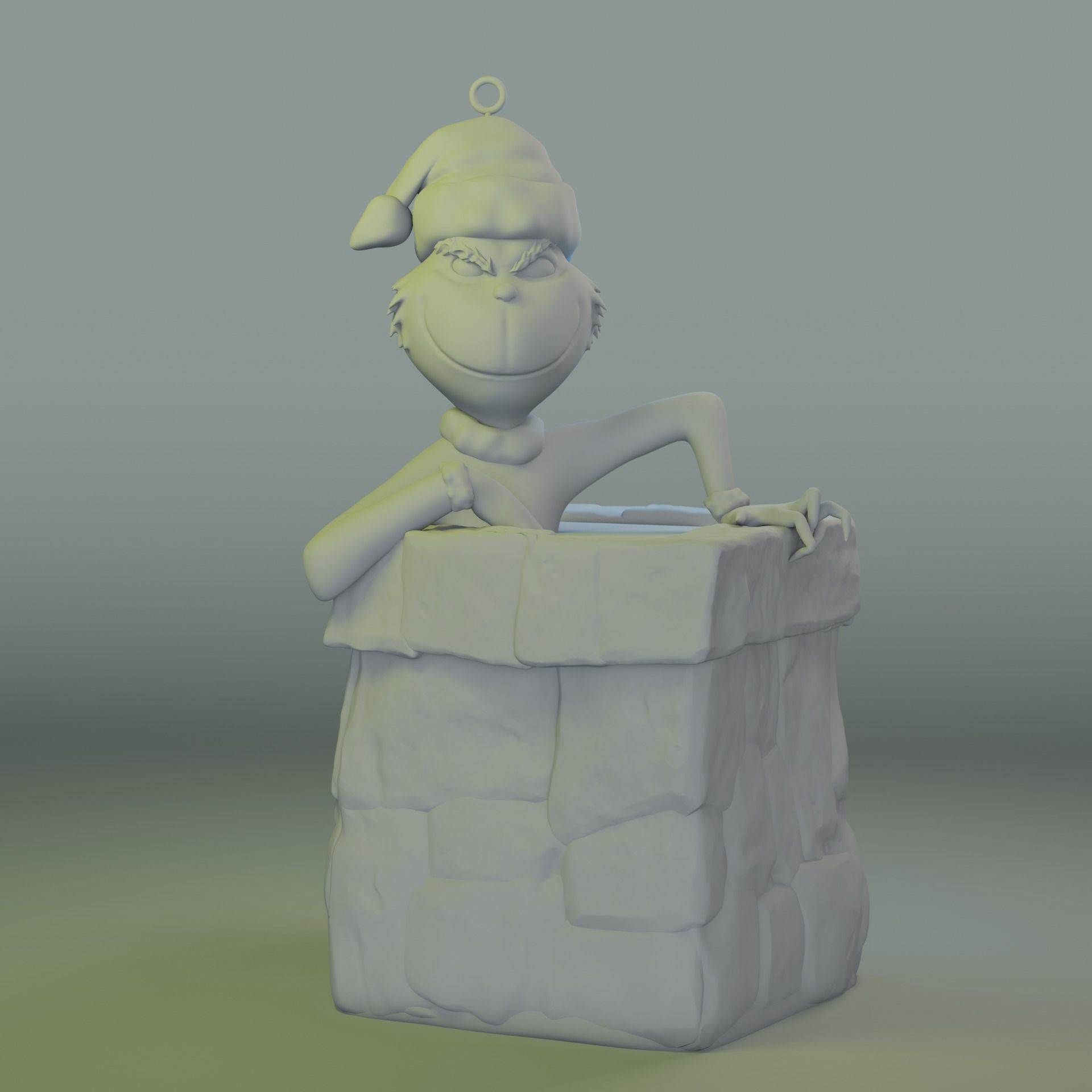 Grinch Tree Ornament 3D print model_2