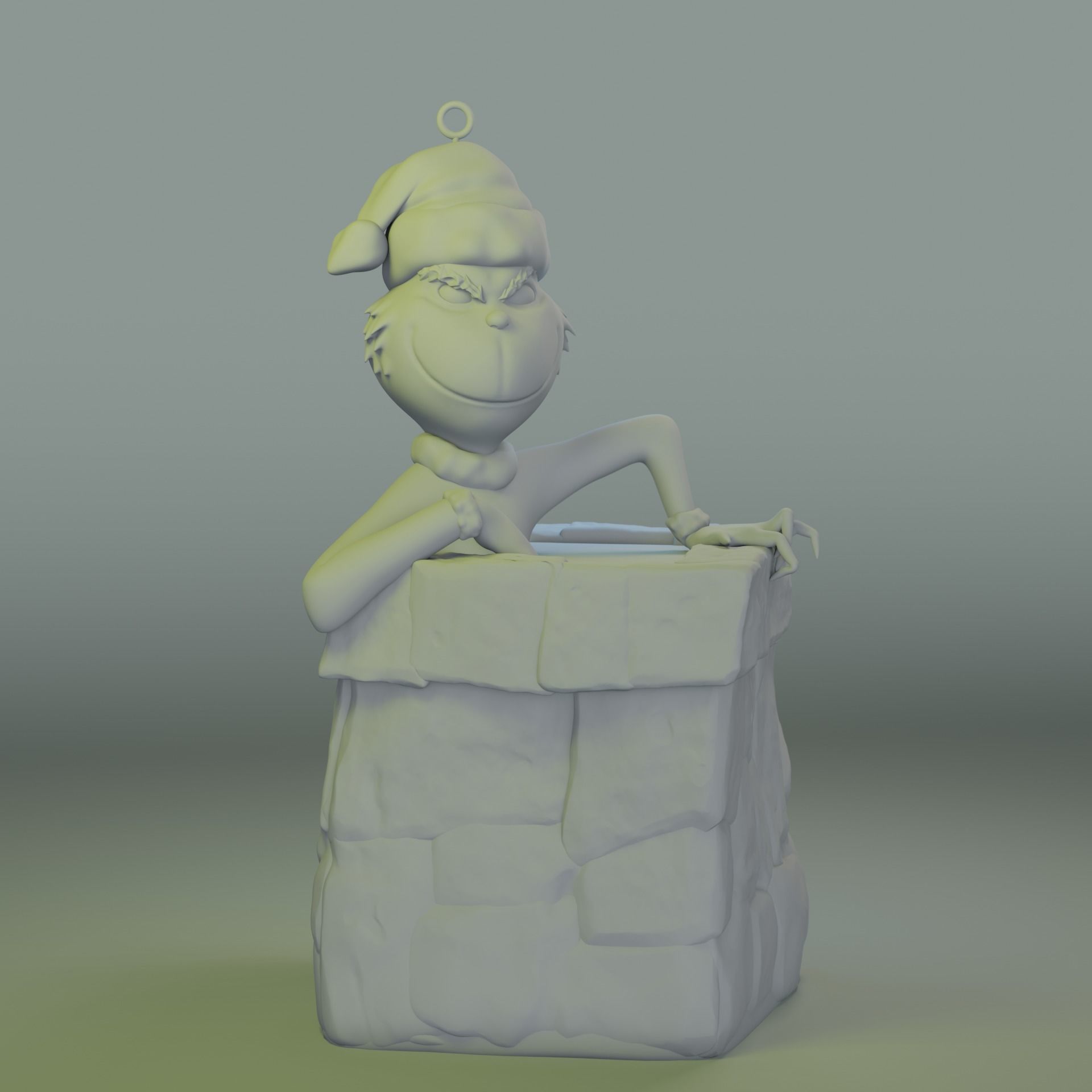 Grinch Tree Ornament 3D print model_3