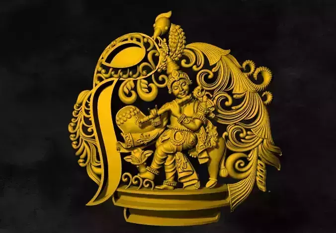 radha krishna locket