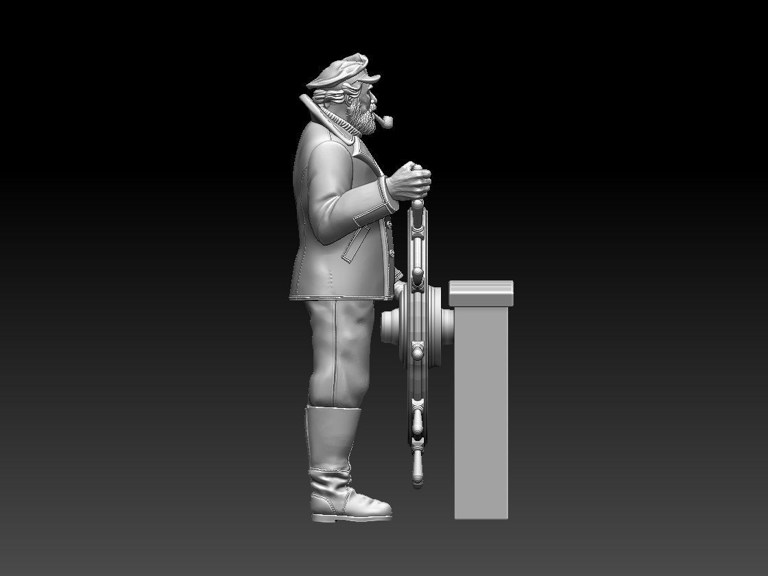 captain sailor 3D print model_12