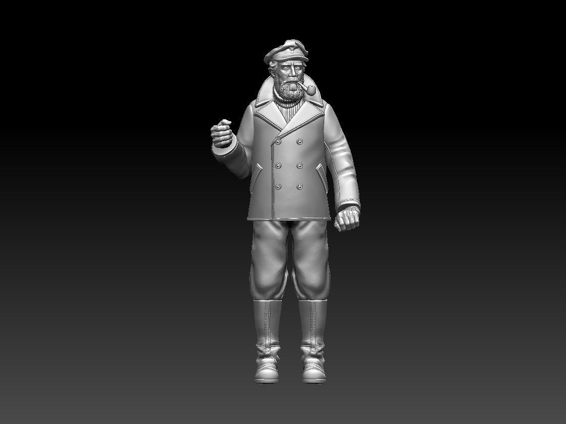 captain sailor 3D print model_4