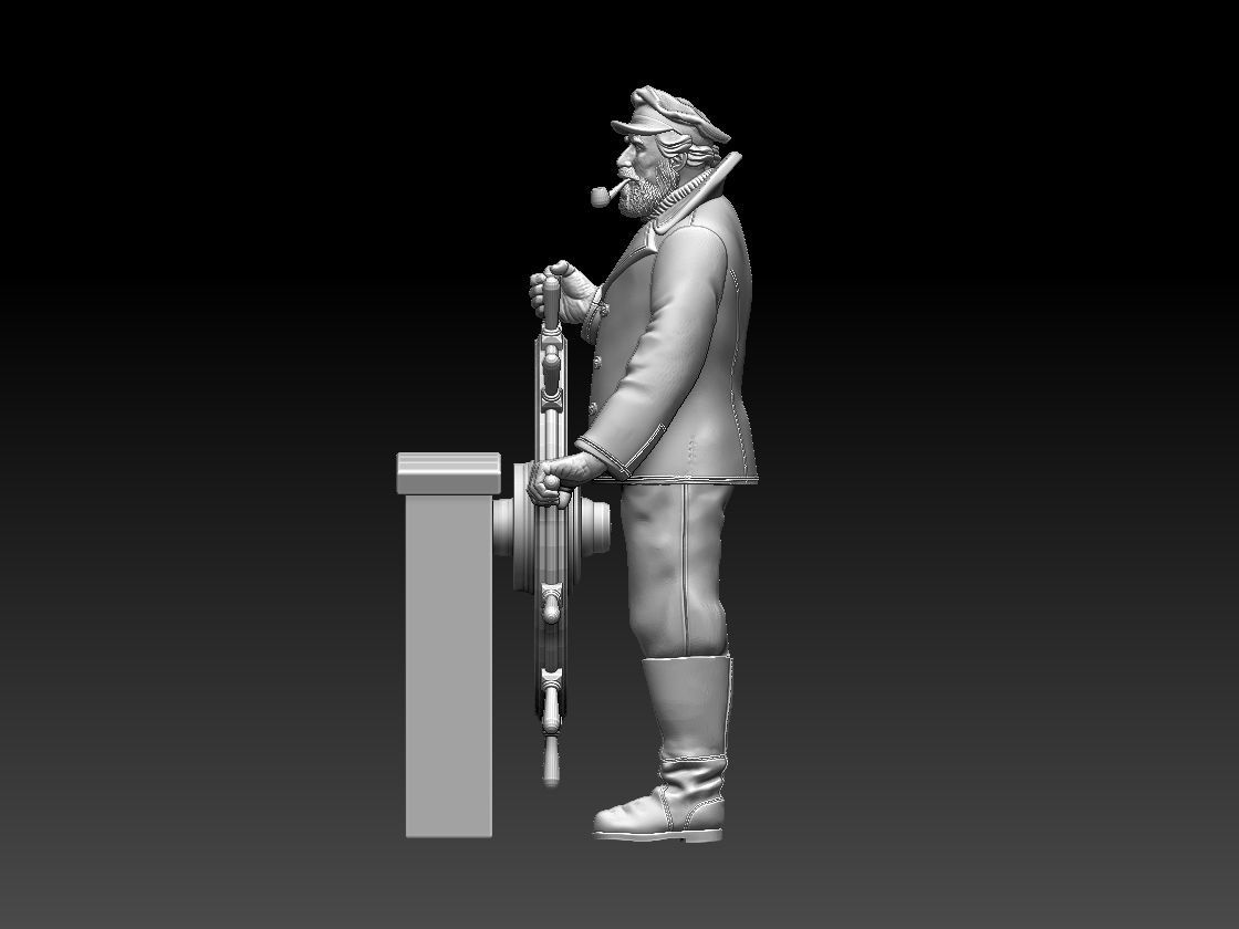 captain sailor 3D print model_43