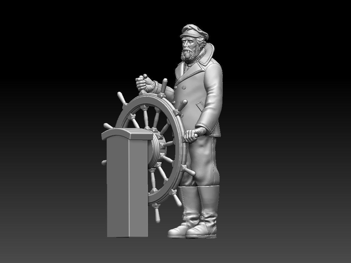 captain sailor 3D print model_35