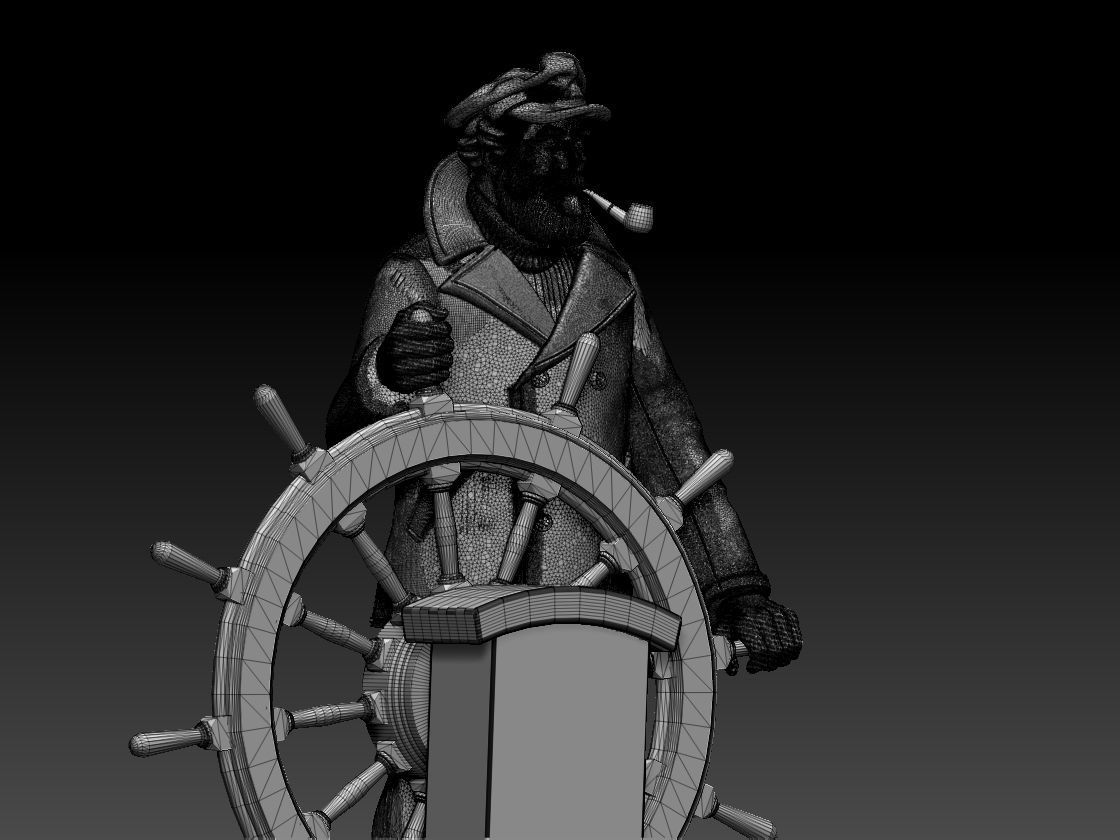 captain sailor 3D print model_7