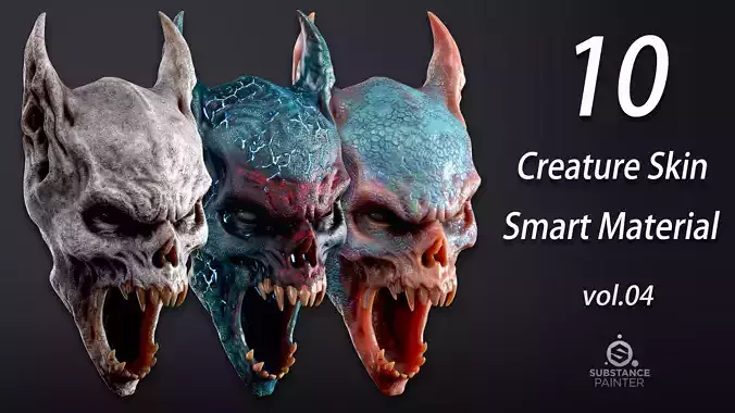 10 Creature skin smart material  VOL04 Texture