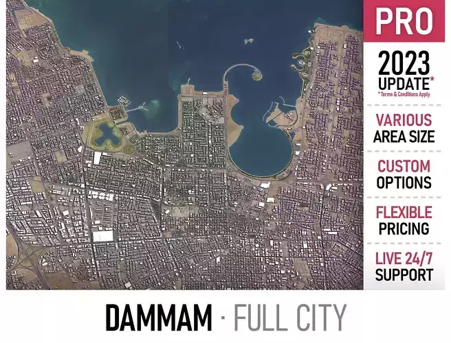 Dammam Low-poly 3D model